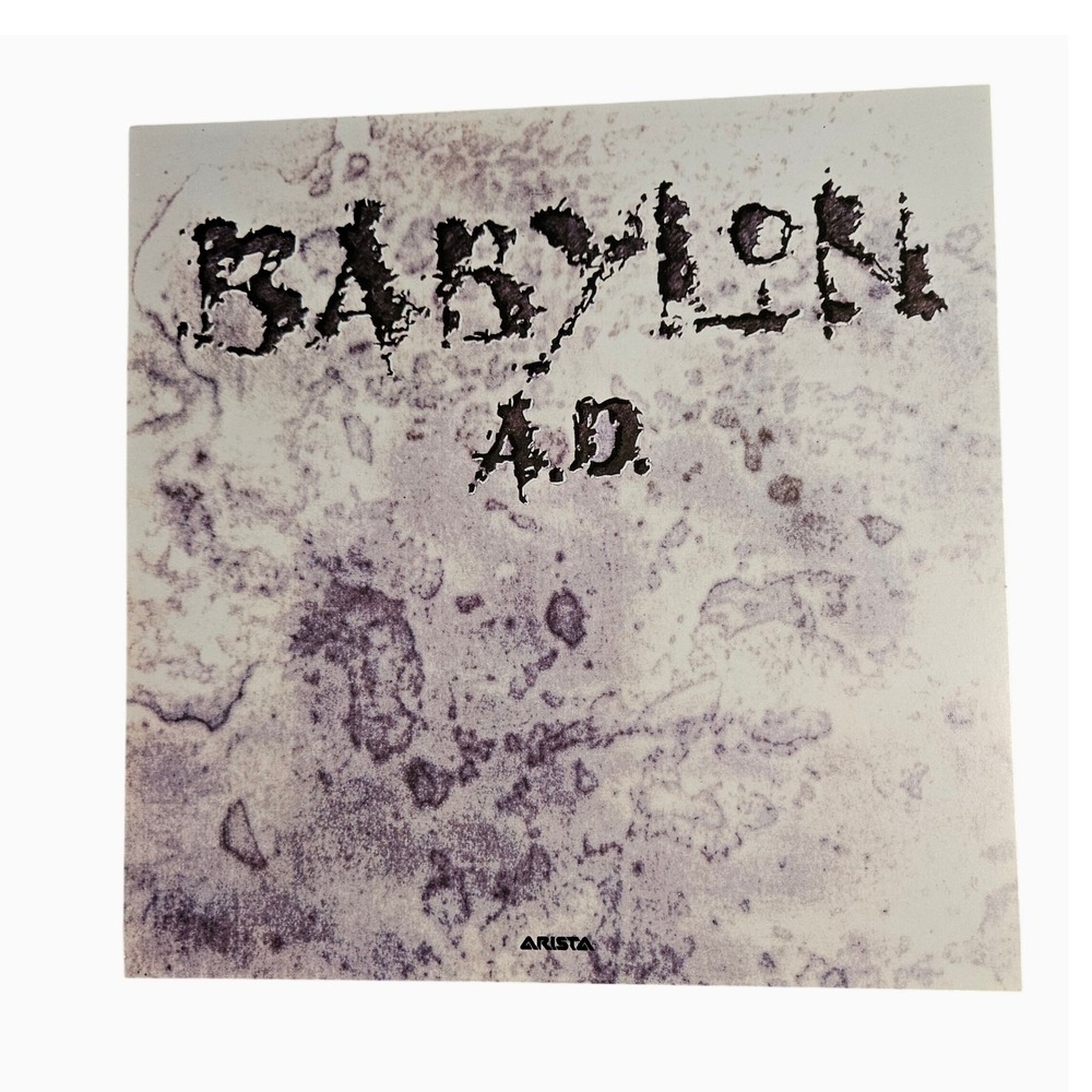 Babylon A.D. Self‎ Titled 12x12 Flat Promo Poster 1989 Vintage Arista Glam Rock